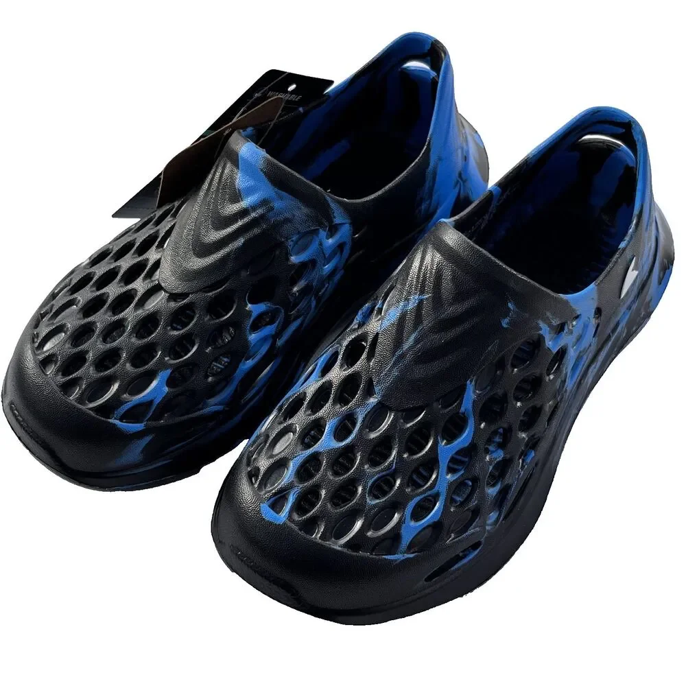 Rugged Shark Blue Black Slip-On Water Sneaker Big Boys‎ Size 1 Vacation Travel